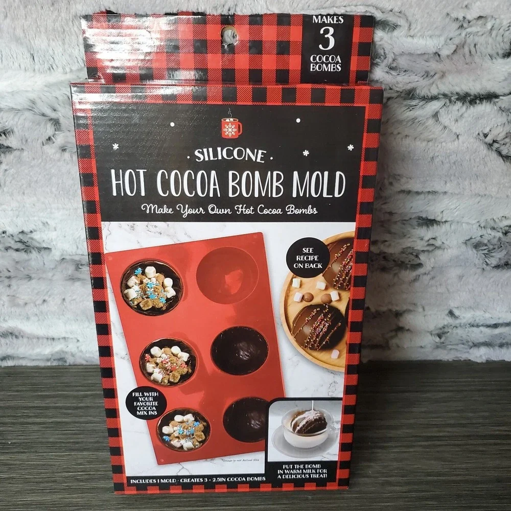 6 Hole Semi-Sphere Round Silicone Mold Hot Chocolate Bombs Cake Baking Tool